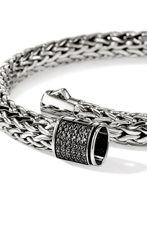 John Hardy Icon Bracelet, Sterling Silver, Pavé, 7.5mm In Gray