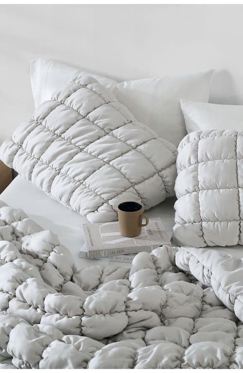 Sunday Citizen Silky Puff Squares Comforter In Gray