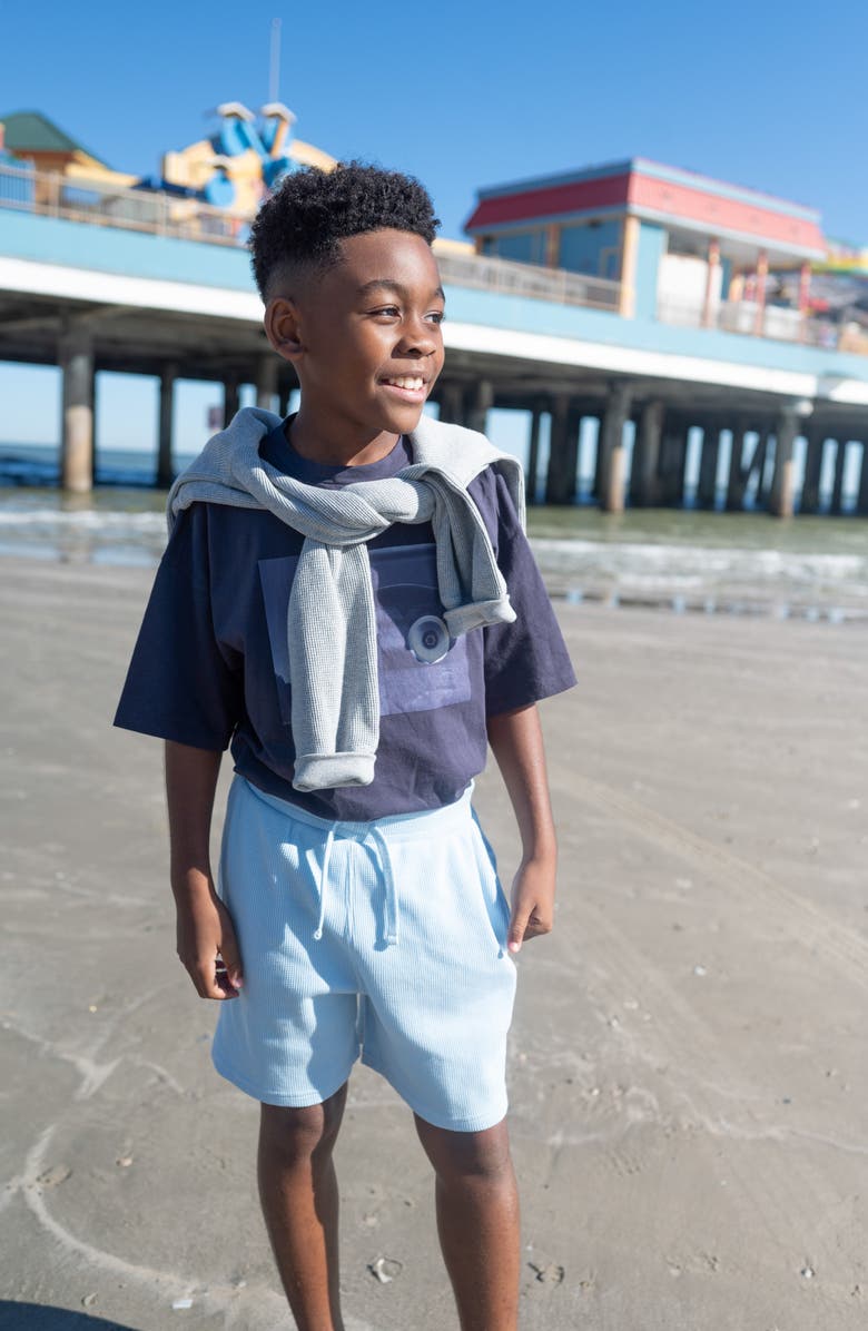 Treasure & Bond Kids' Graphic T-Shirt, Alternate, color, Navy Charcoal Skateboard