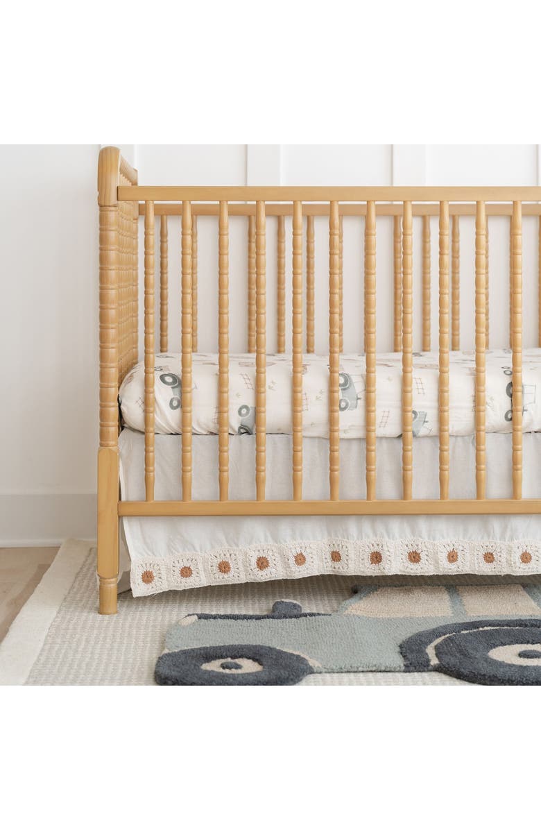 CRANE BABY Tractor Cotton Rug, Alternate, color, Gray