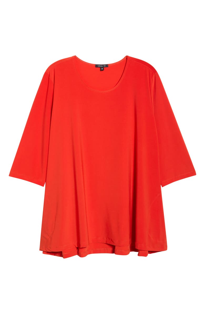 Vikki Vi Swing Tunic, Alternate, color, Persimmon