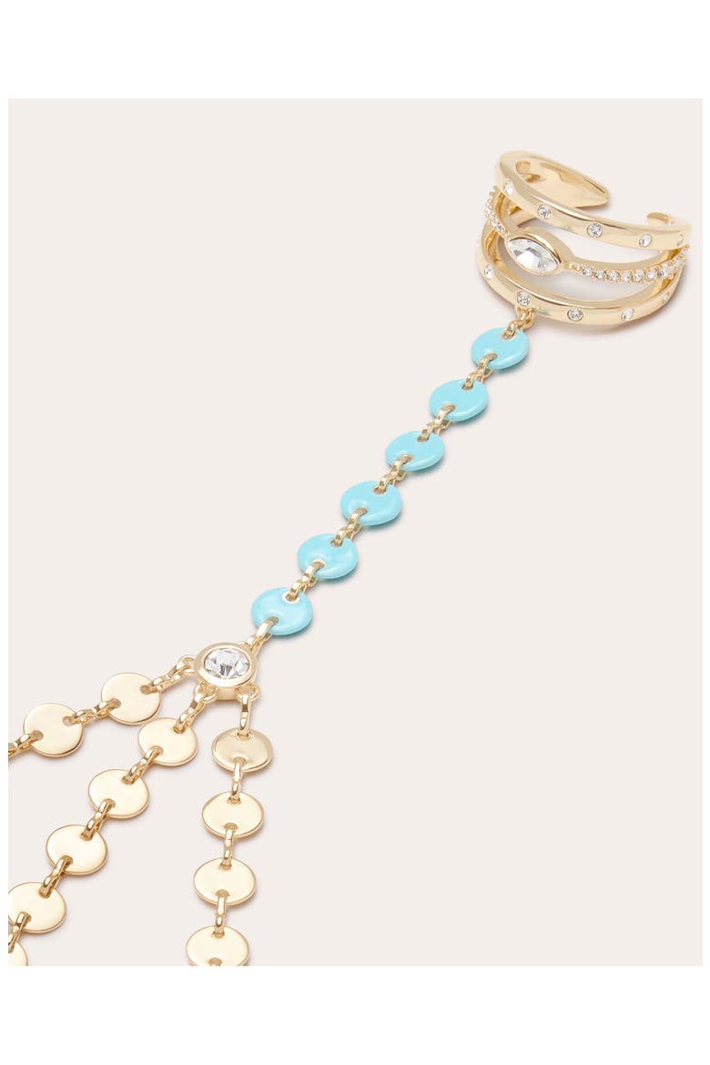 Saruti Hand Chain, Alternate, color, GOLD