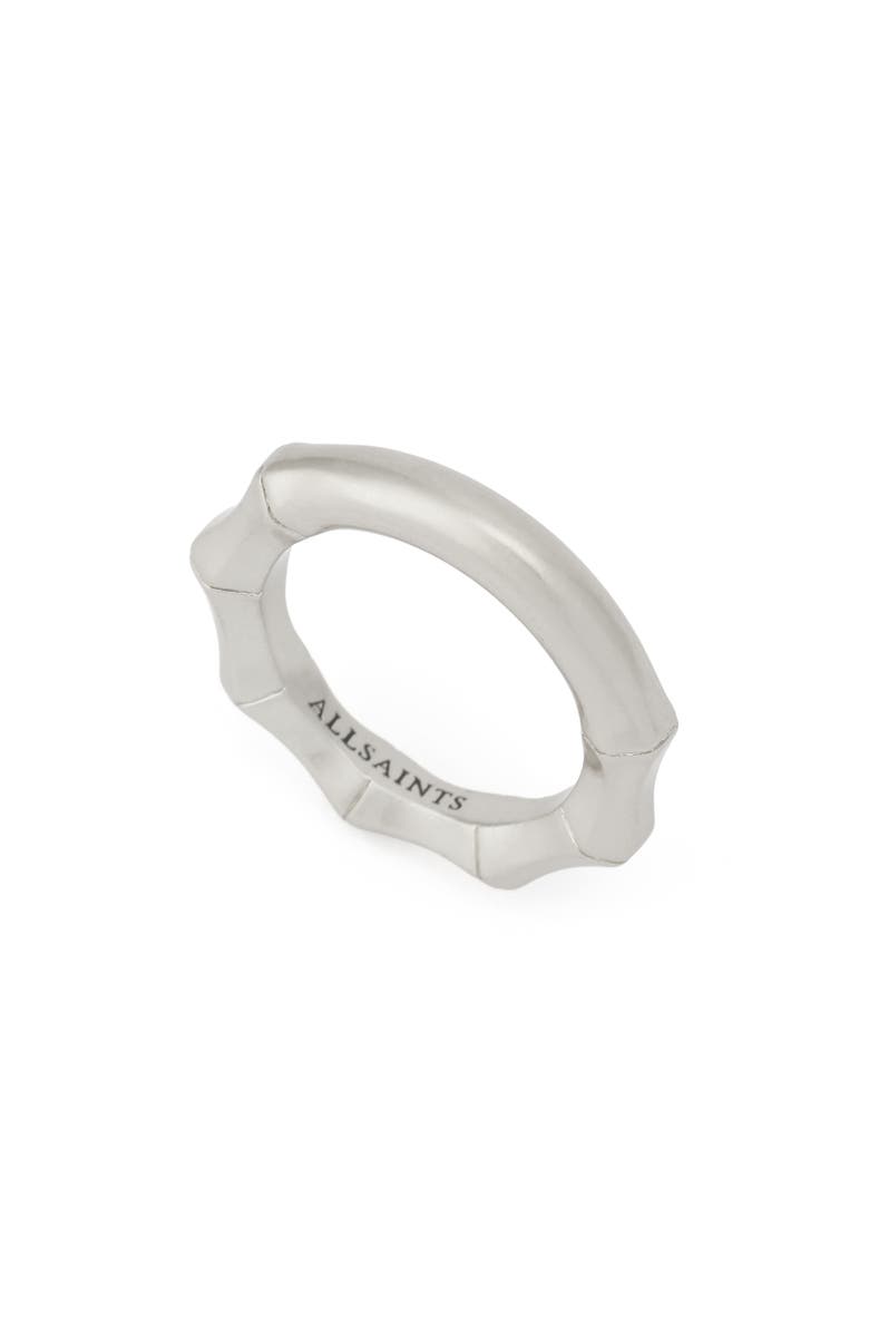 AllSaints Angular Ring, Alternate, color, Warm Silver