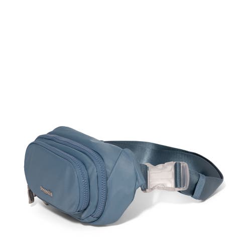 Baggallini On The Go Belt Bag Waist Pack In Cornflower Twill