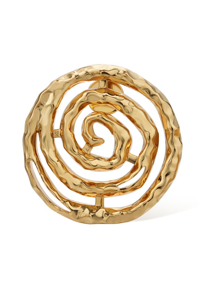 Eternal Spiral Round Earring, Alternate, color, Gold