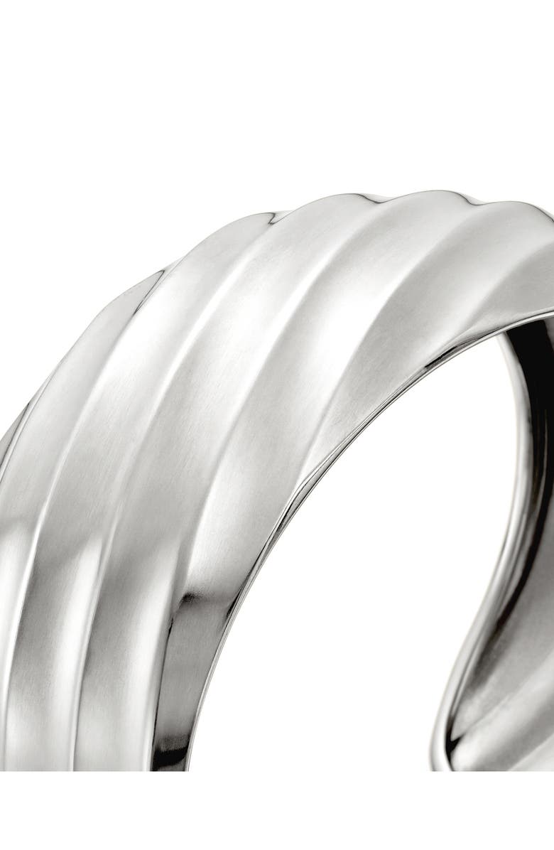 David Yurman Cable Edge Cuff Bracelet in Recycled Sterling Silver, Alternate, color, Sterling Silver Recycled