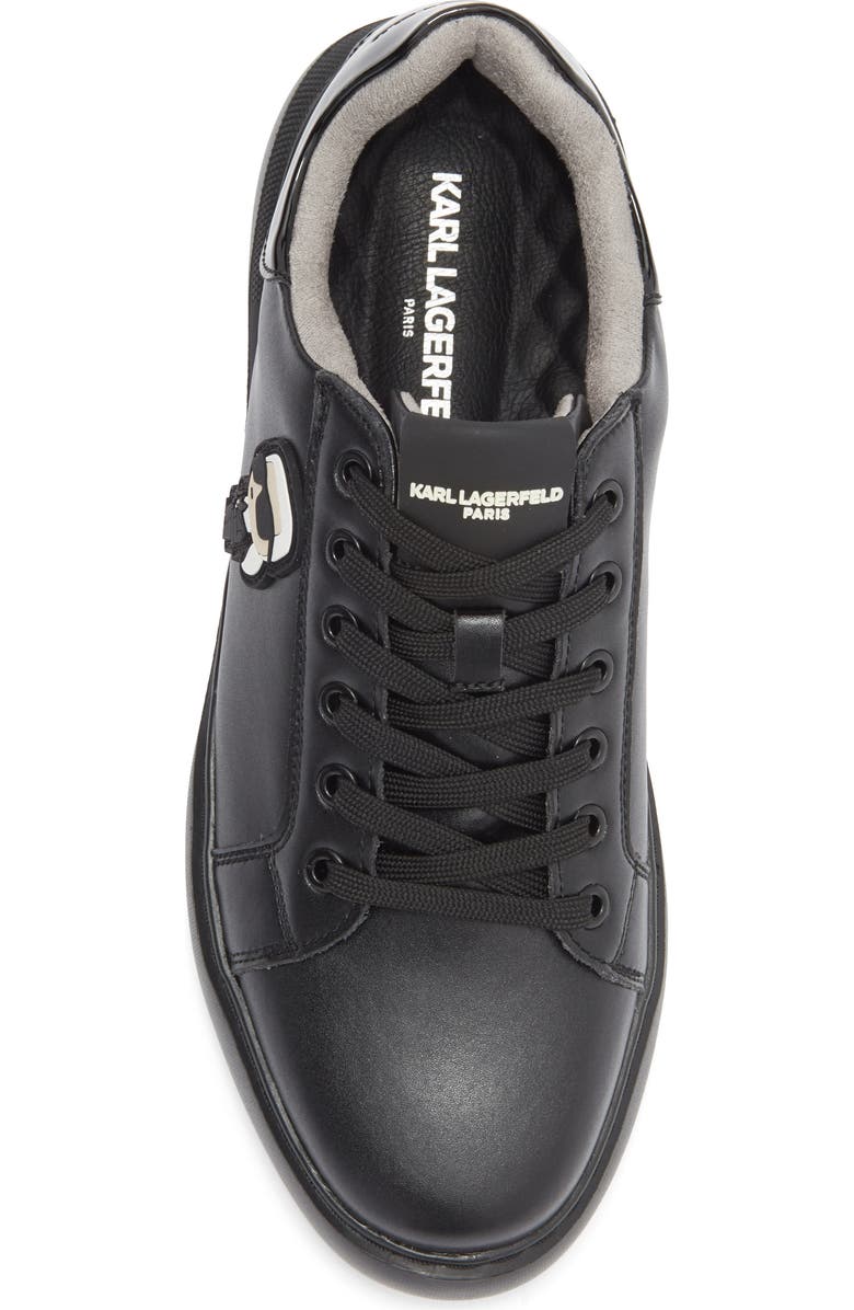 KARL LAGERFELD PARIS Karl Patch Sneaker, Alternate, color, Black/ Black