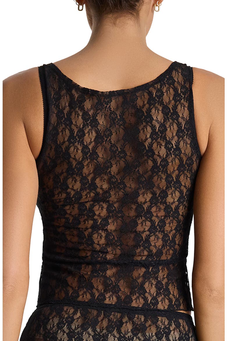x Lexi Wood Alina Lace Camisole, Alternate, color, BLACK