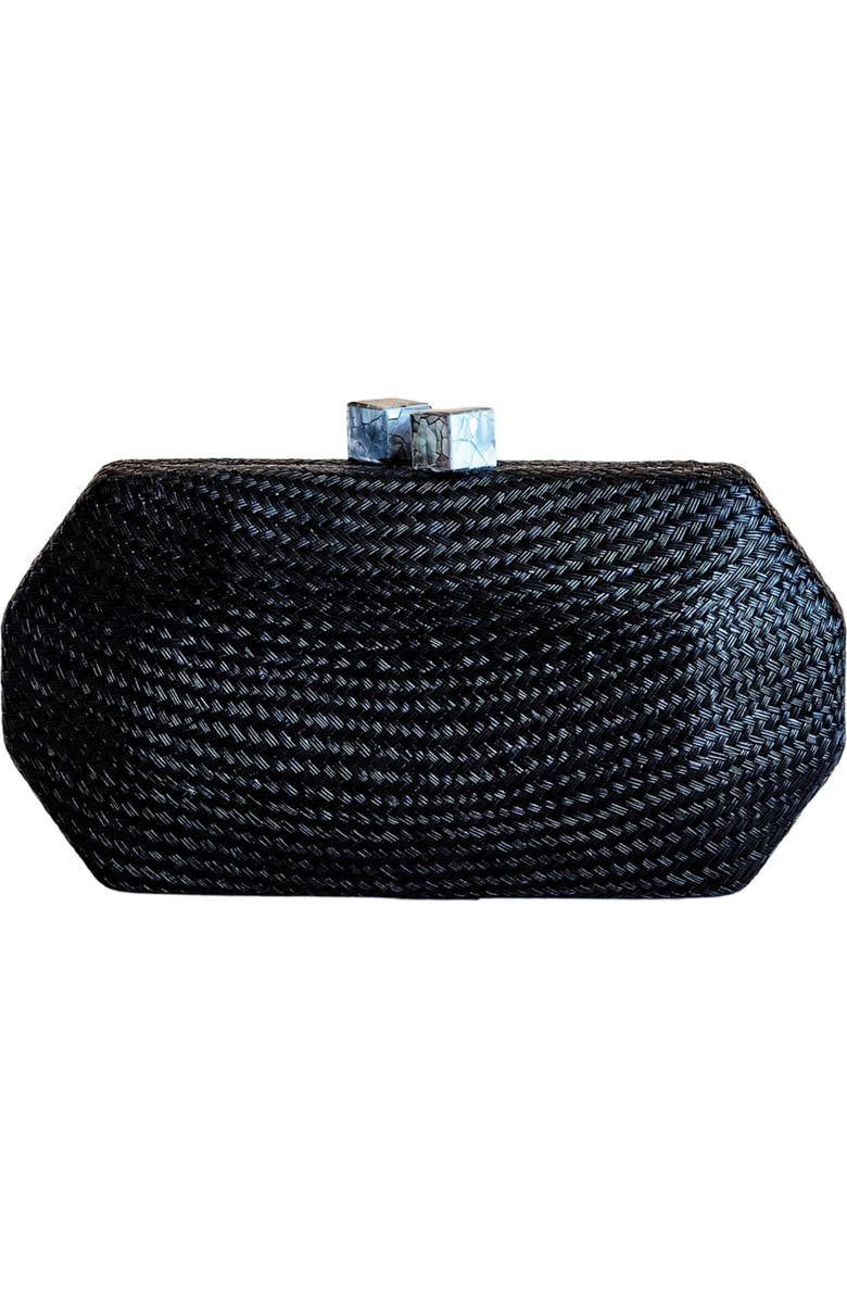 LIKHA Solid Octagon Clutch, Main, color, Black