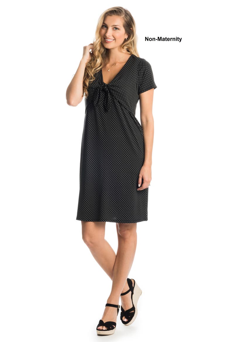 Jada Maternity/Nursing Dress, Alternate, color, BLACK DOT
