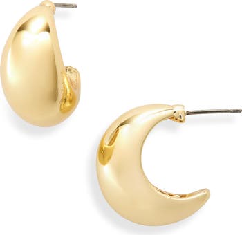 Waterproof Chubby Tapered Hoop Earrings