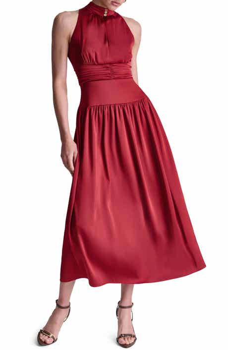 Mock Neck Maxi Dress