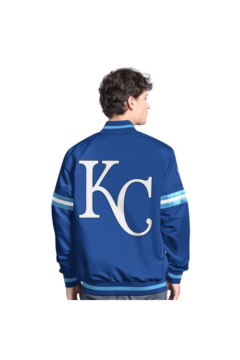 Men's Starter  Royal Kansas City Royals Scout Full-Snap Varsity Jacket, Alternate, color, Royal