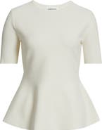 Nordstrom Short Sleeve Peplum Sweater