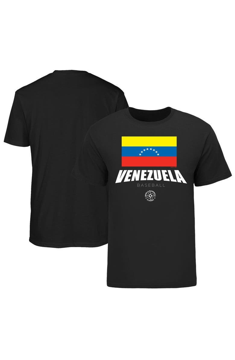 Legends Merchandise Men's LEGENDS Black Venezuela Baseball 2023 World Baseball Classic Federation T-Shirt, Alternate, color, 