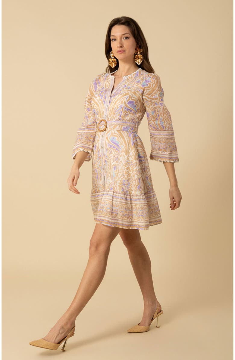Hale Bob Davina Linen Short Dress, Alternate, color,
