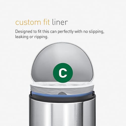 Simplehuman Code C Custom Fit Liners With Quick Dispense Packs