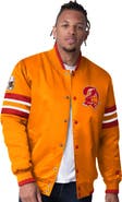 STARTER Men's Starter  Orange Tampa Bay Buccaneers Vintage Logo Scout I Full-Snap Varsity Jacket
