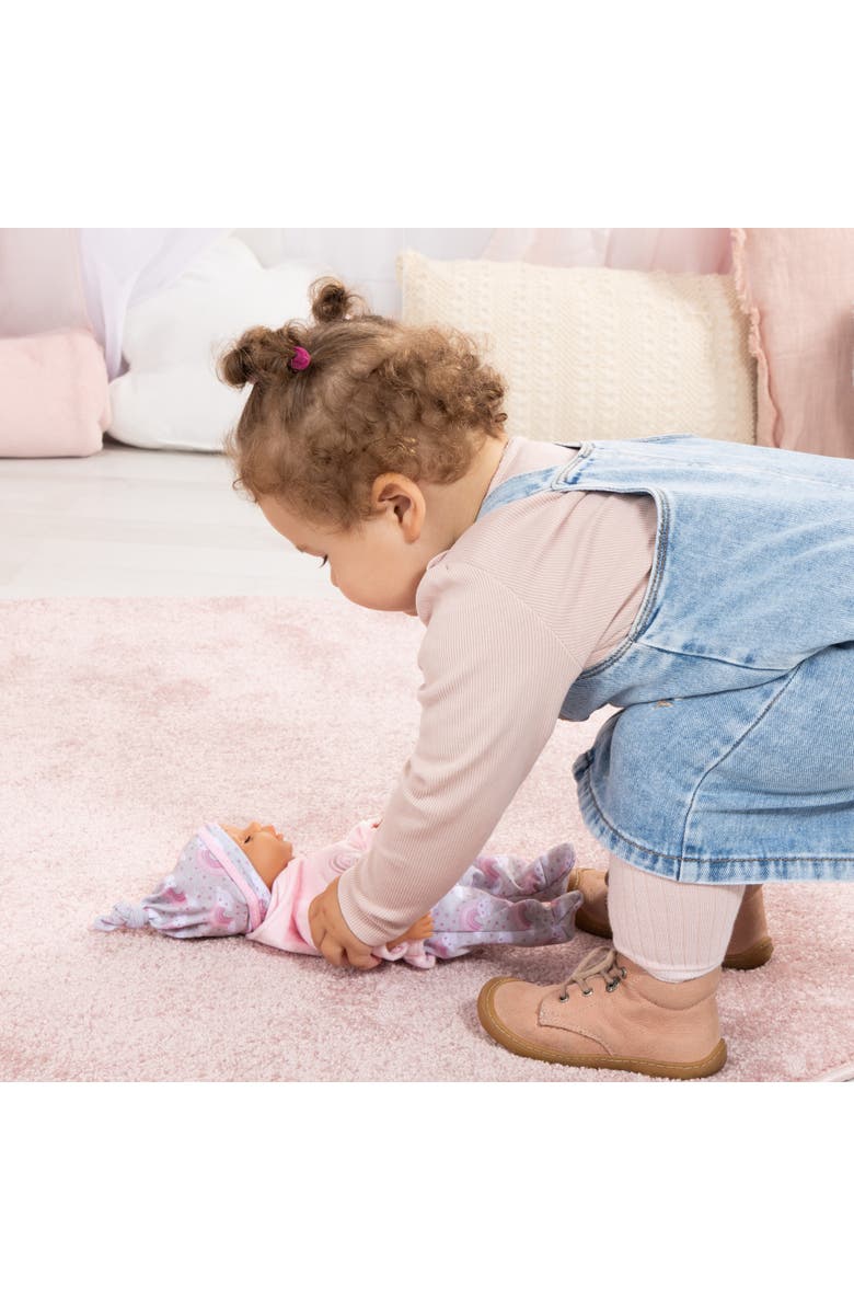 Bayer Design My First Baby, Pink & Rainbow Pajama Outfit, 11 Inch Soft Body Doll, Toddlers 10mo+, Alternate, color, Multicolored