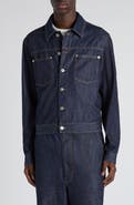 Bottega Veneta Indigo Wash Denim Trucker Jacket