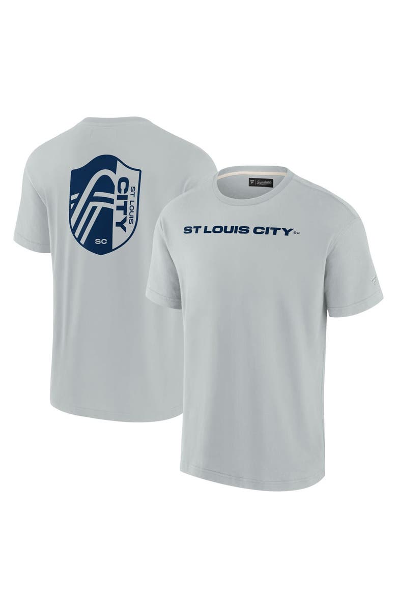 Fanatics Signature Unisex Fanatics Signature Gray St. Louis City SC Elements Super Soft Short Sleeve T-Shirt, Main, color, Gray