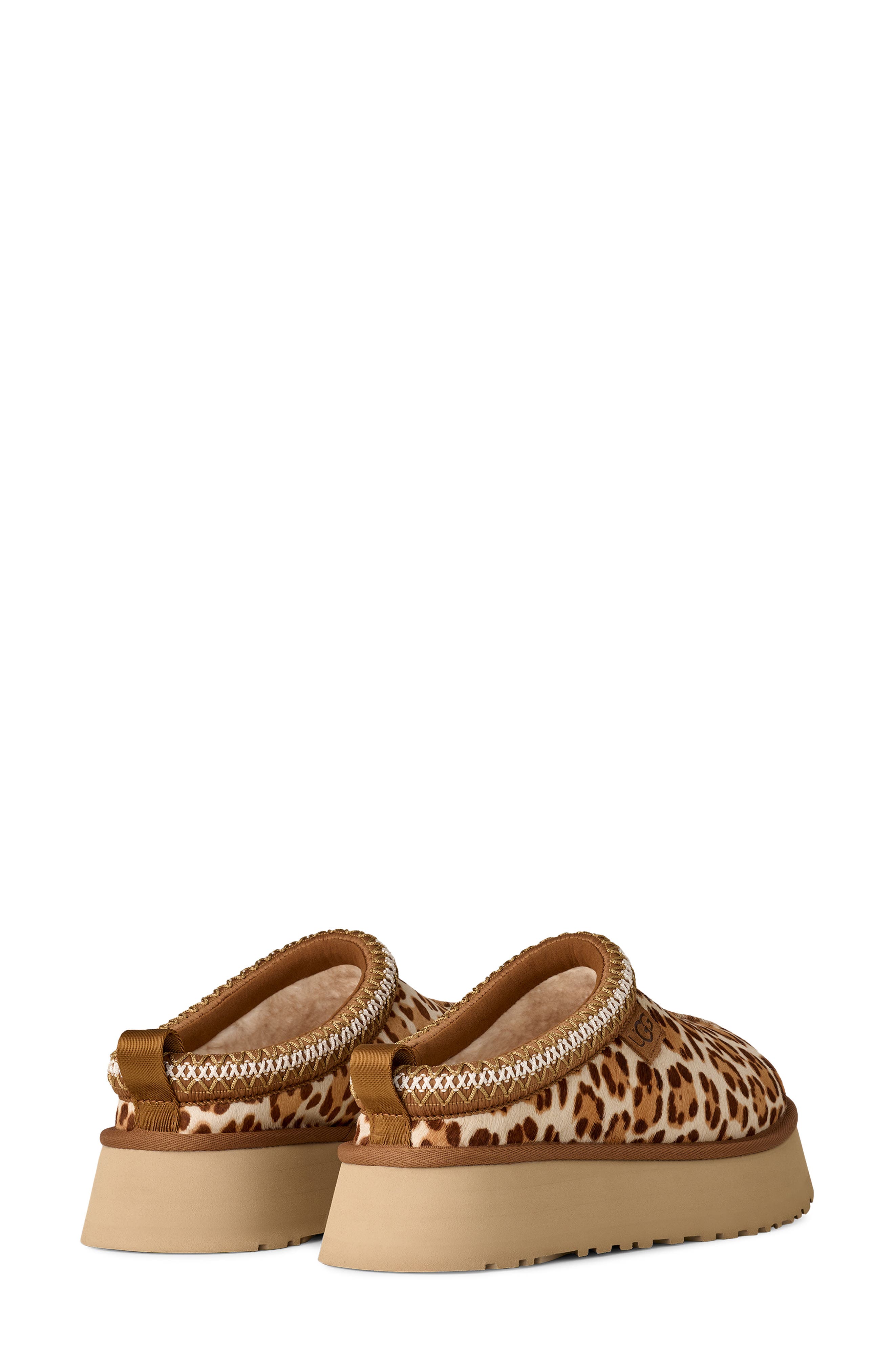UGG<sup
®</sup
 Tazz Plains Leopard Print Slippers, Alternate, color, Felicity Leopard Jasmine