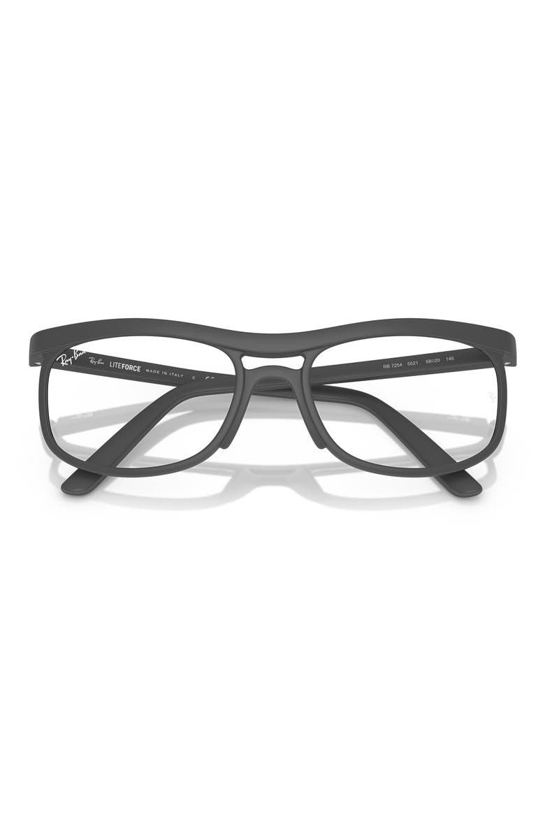 56mm Pillow Optical Glasses, Alternate, color, GREY