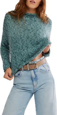 Free People Opal Roll Neck Crop Sweater
