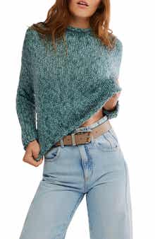 Free People Opal Roll Neck Crop Sweater