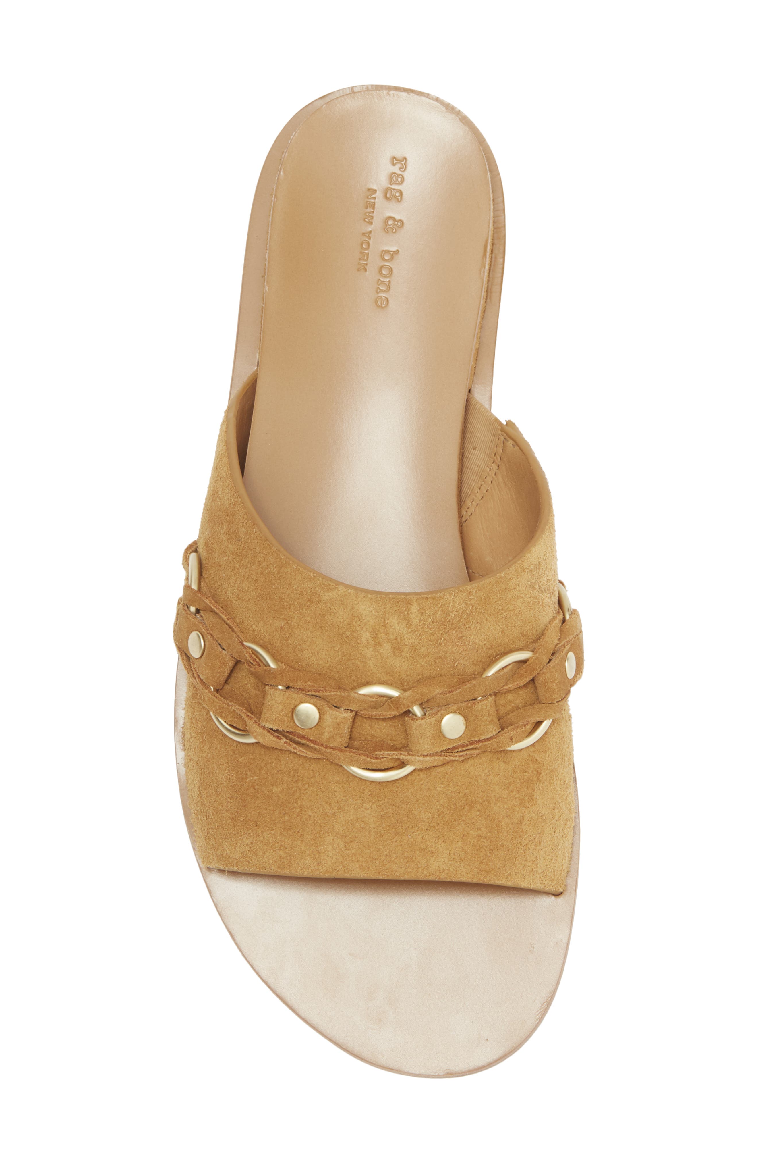 rag & bone Beau Chain Slide Sandal, Alternate, color, 