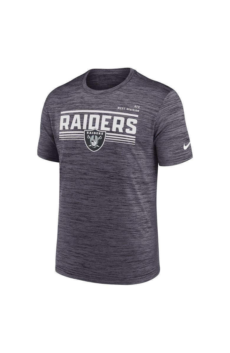 Nike Men's Nike Anthracite Las Vegas Raiders Yardline Velocity Performance T-Shirt, Alternate, color, Anthracite