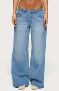 EDIKTED Raiyne Low Rise Wide Leg Jeans