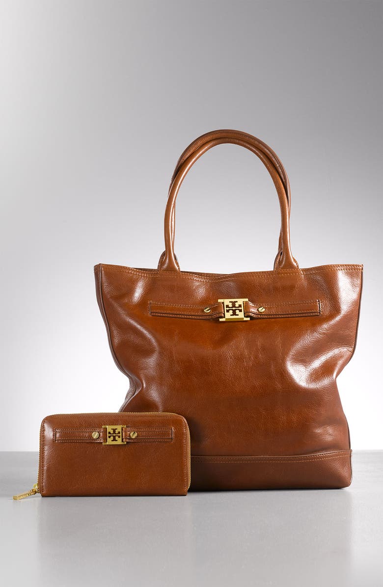 Tory Burch Leather Continental Wallet, Alternate, color,