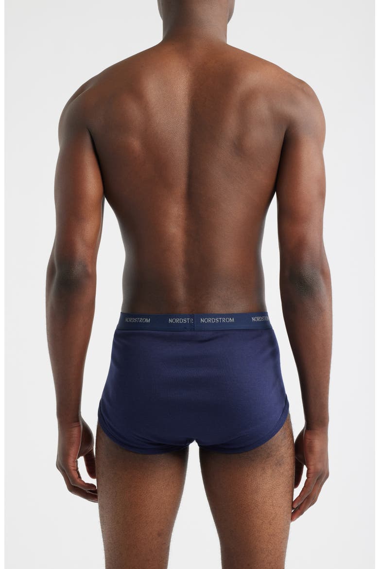 4-Pack Supima® Cotton Briefs, Alternate, color, NAVY DUSK