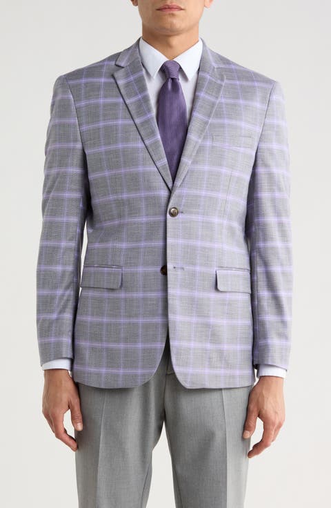 Slim Fit Windowpane Blazer (Regular, Short, Long & Big)