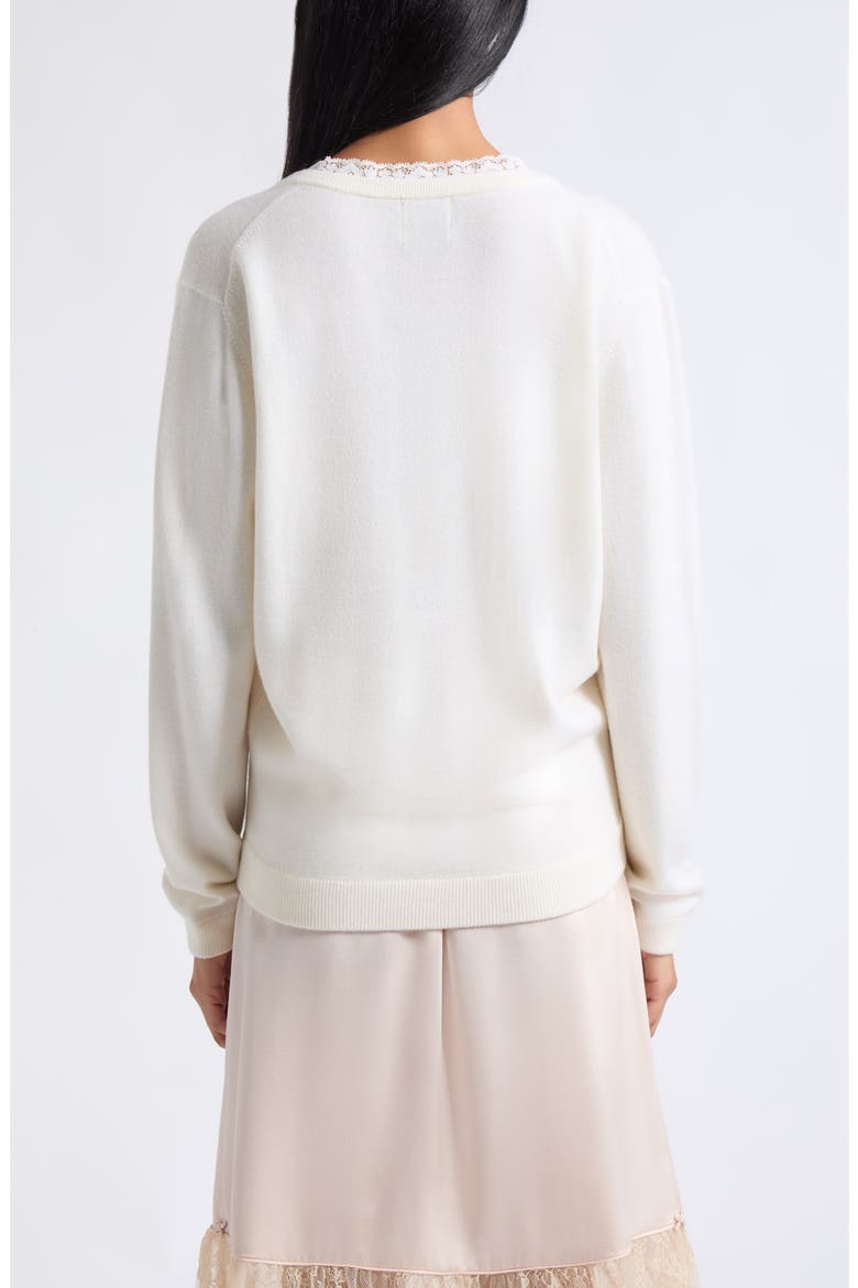 Primrose V-Neck Merino Wool Sweater, Alternate, color, CLOUD
