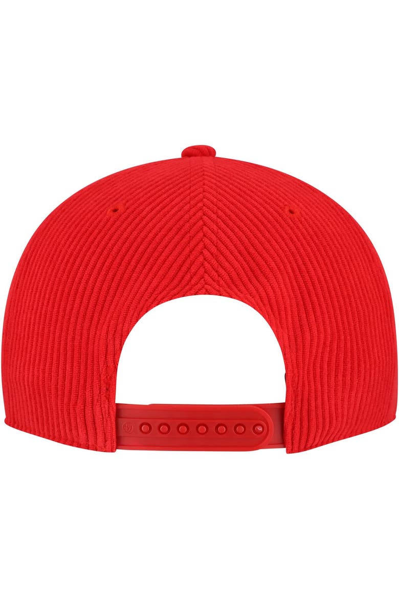 Men's '47  Red Chicago Bulls Double Header Sidepatch Cord Hitch Adjustable Hat, Alternate, color, Red
