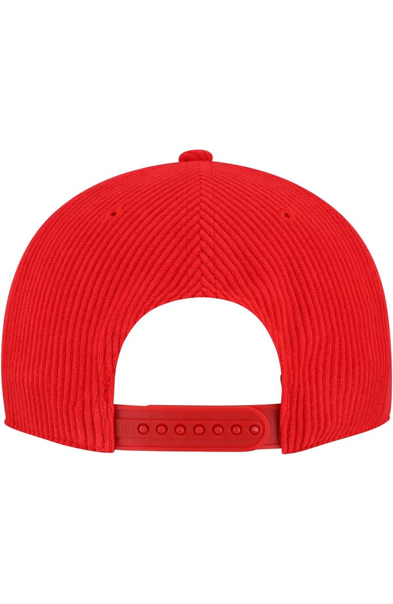 '47 Men's '47 Red Chicago Bulls Double Header Sidepatch Cord Hitch Adjustable Hat, Alternate, color, Red