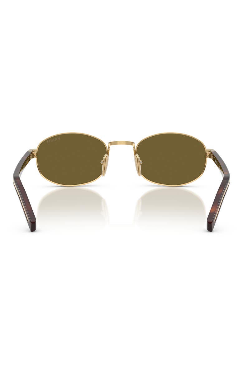 52mm Oval Sunglasses, Alternate, color, GOLD