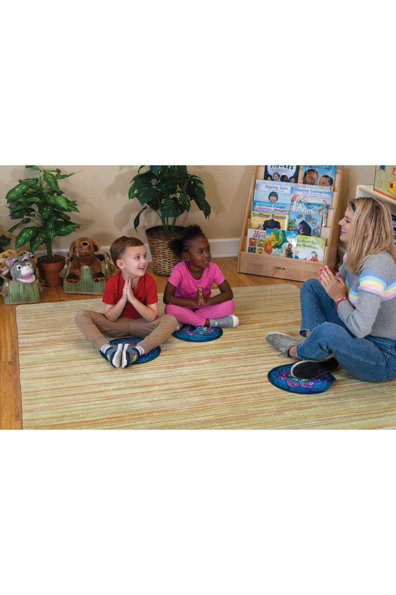 My Mindful Mat - Set of 10, Alternate, color, Blue