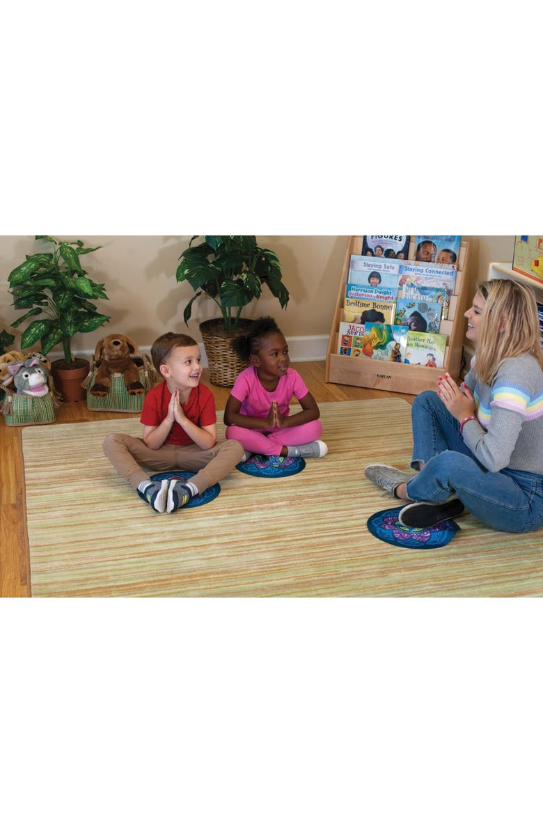 Kaplan Early Learning Company My Mindful Mat - Set of 10, Alternate, color, Blue