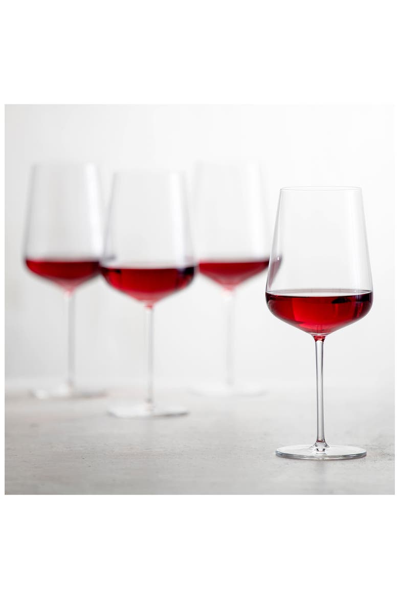 Schott Zwiesel Vervino Set of 6 Bordeaux Wine Glasses, Alternate, color, CLEAR