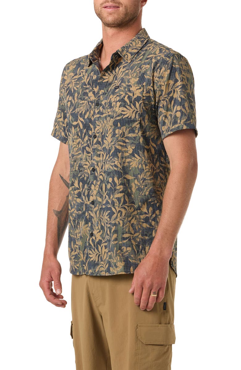 O'Neill TRVLR Perforated Short Sleeve Performance, Alternate, color, Black