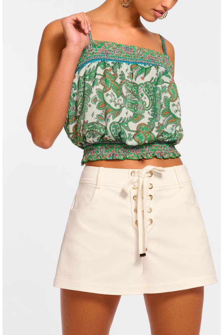 Miley Paisley Crop Camisole, Main, color, BRIGHT PALM PATCHWORK