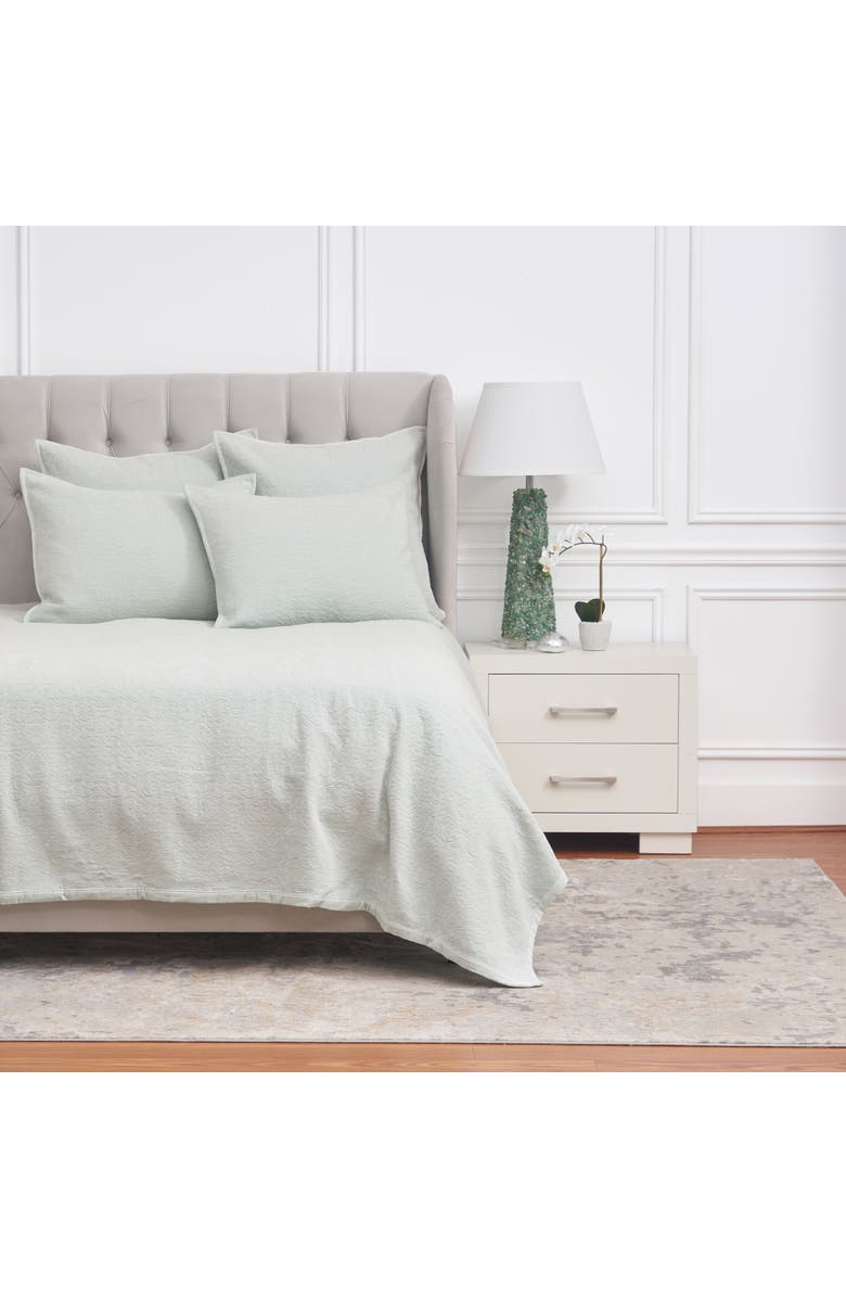 ELISABETH YORK Chander Sea Glass Cotton Euro Pillow Sham, Alternate, color, Blue