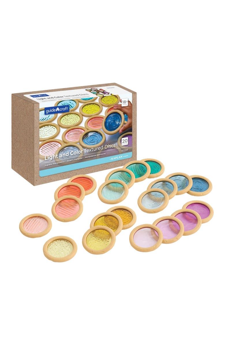 Kaplan Early Learning Company Light and Color Textured Discs, Main, color, Multicolored