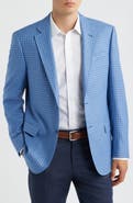 Emporio Armani Light Blue Shadow Check Virgin Wool Sport Coat