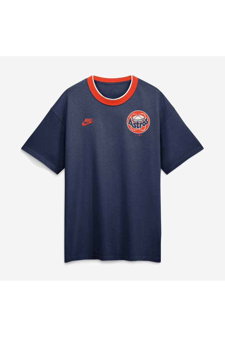 Men's Nike Navy Houston Astros Cooperstown Collection Ringer T-Shirt, Alternate, color, Navy