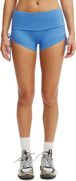 COTTON ON BODY Women's Active Ultra Soft Tie Side Roll Over Micro Short