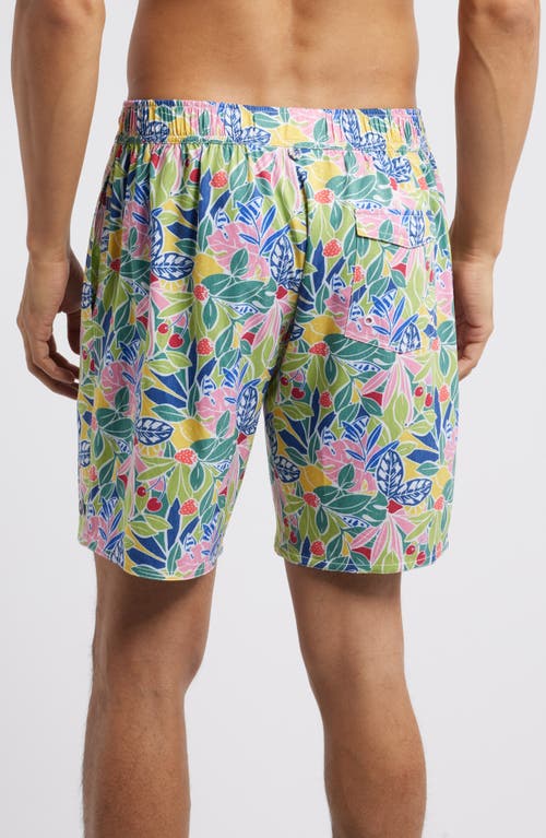 Johnnie-o Zest 7-inch Floral Swim Trunks In Lake